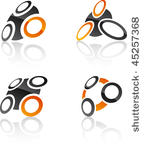 abstract vector icons such...