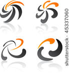 abstract vector icons such...