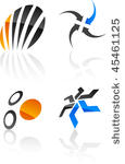 abstract vector icons such...