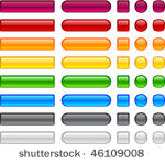 blank web buttons. vector...