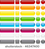 blank web buttons. vector...