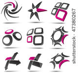 abstract 3d vector icons such...