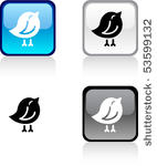 bird glossy square vibrant...