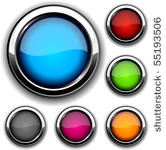 collection of glossy buttons....