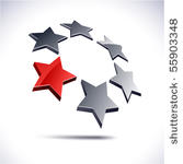 abstract 3d vector icon such...