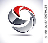 abstract 3d vector icon such...