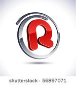 r 3d vector icon such logos.