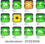 weather set of square balloon...