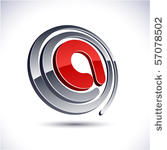 a 3d vector icon such logos.