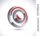 abstract 3d vector icon such...