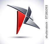 abstract 3d vector icon such...