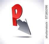 r 3d vector icon such logos.