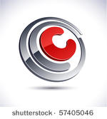 c 3d vector icon such logos.  