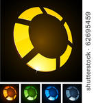 abstract 3d vector icon such...