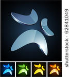 abstract 3d vector icon such...