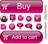shopping vector glossy icons.