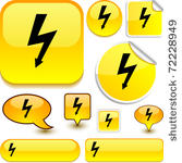 warning yellow signs.