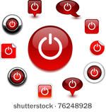 switch vector glossy icons.