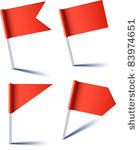 vector illustration of red pin...