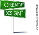 vector direction sign with...