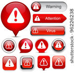 attention red design elements...