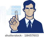 vector clip art of a business...