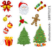 vector clip art christmas icons ...