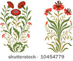 the bunch of flowers