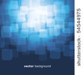 vector 3d warped square on blue ...