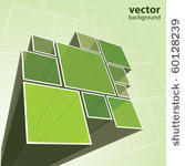 abstract transparent green...