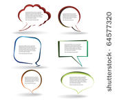  speech bubbles vector