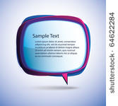 speech bubble vector background