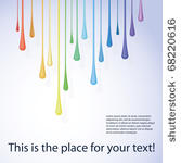colorful paint dripping...