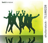 people vector background