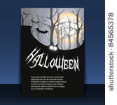 halloween flyer or cover design