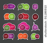 colorful labels  tags