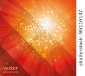 sun rays with bubbles vector