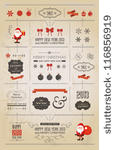 set of christmas ornaments and...