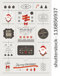 set of christmas vector...