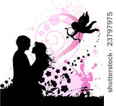 valentine's background with...
