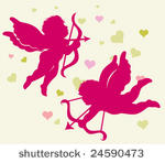 silhouettes of cupid for...