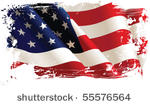 american flag. all elements and ...