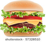 hamburger. all elements and...