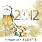 new year. all elements and...