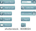 collection of web site buttons