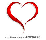 abstract red heart   vector...