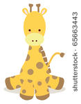baby giraffe sit down like cute ...