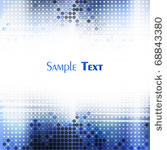 abstract blue tech mosaic...