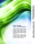 abstract green card with...