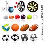 ball collection   vector...